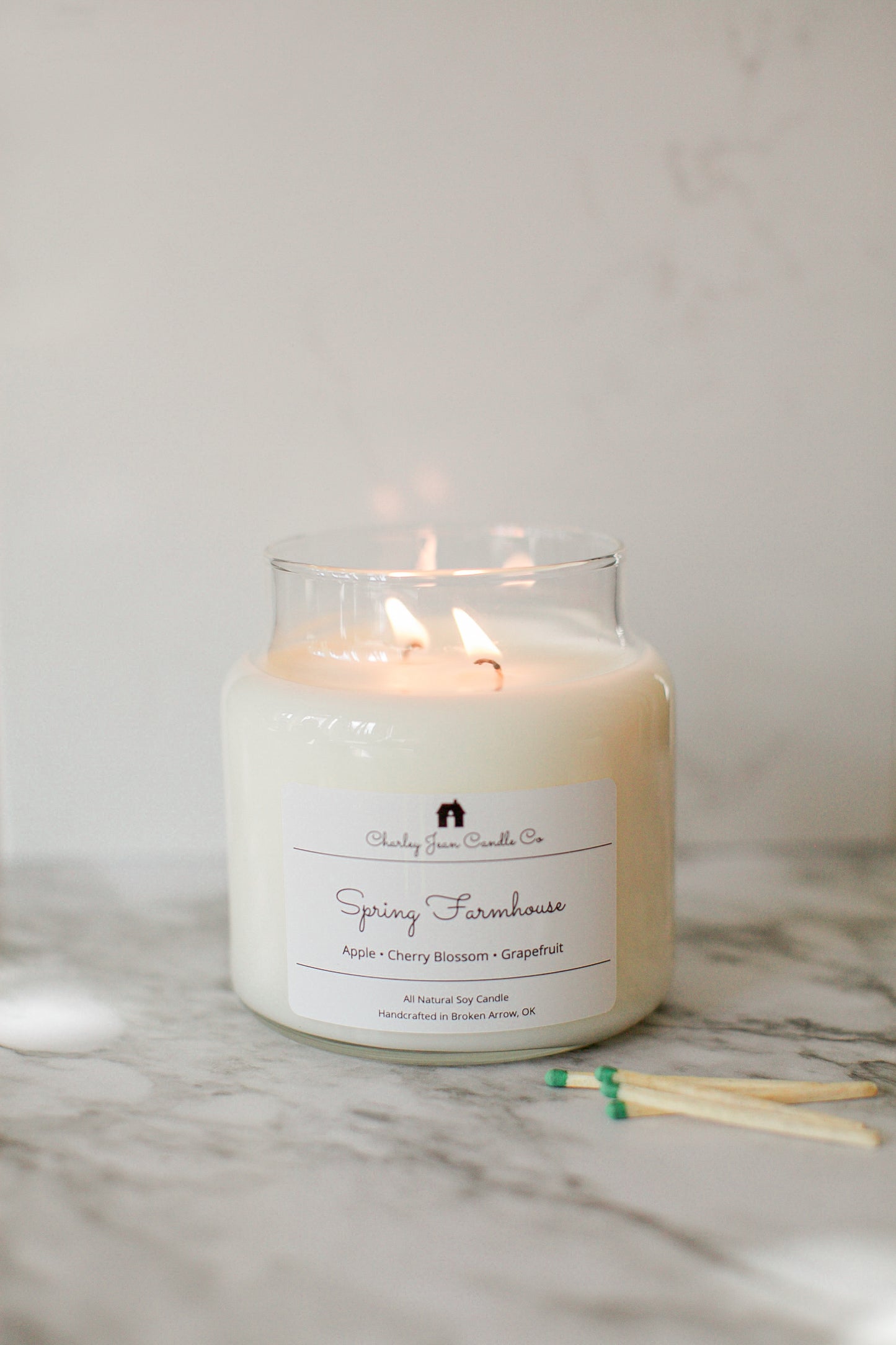 Spring Farmhouse Candle