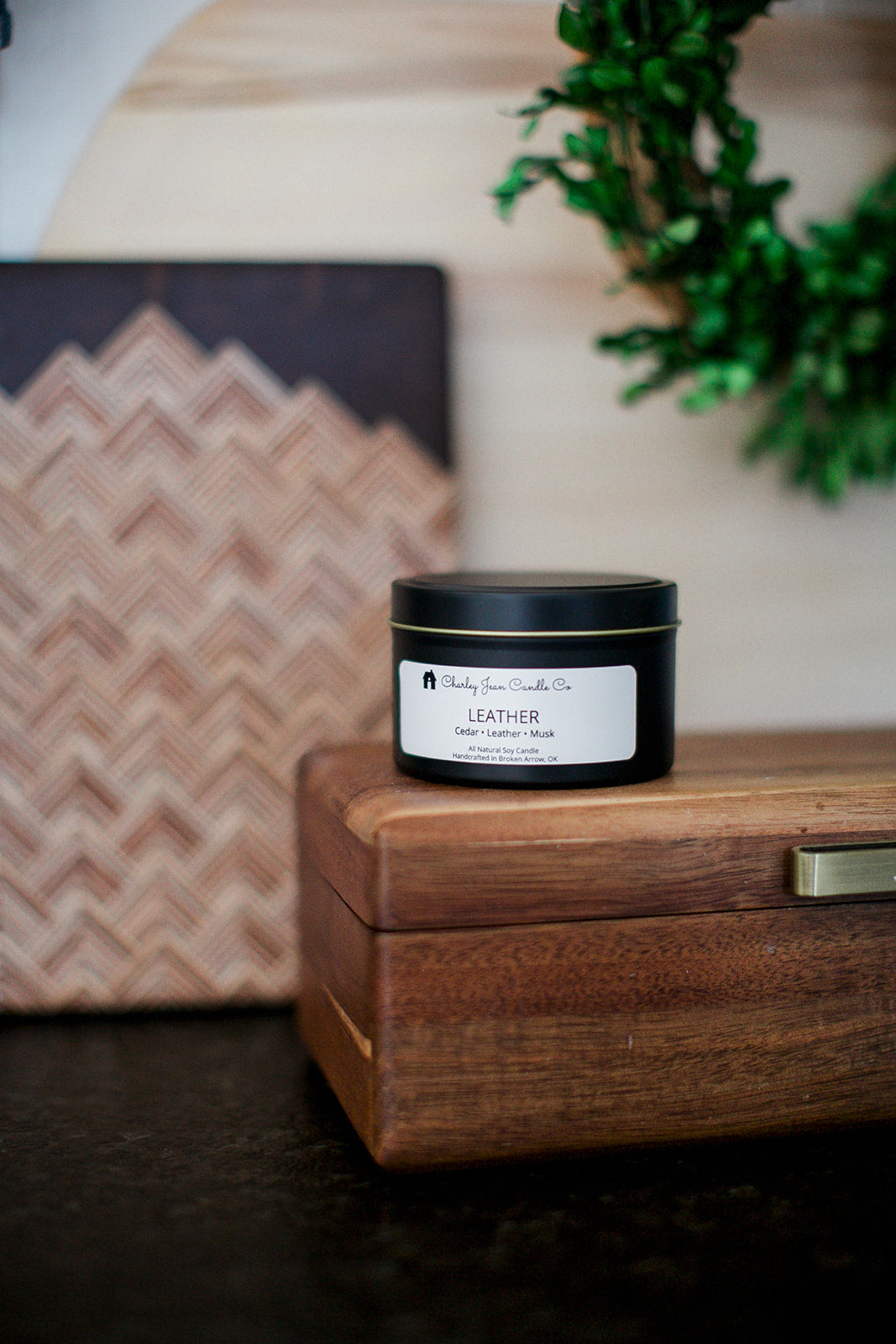 Leather Candle