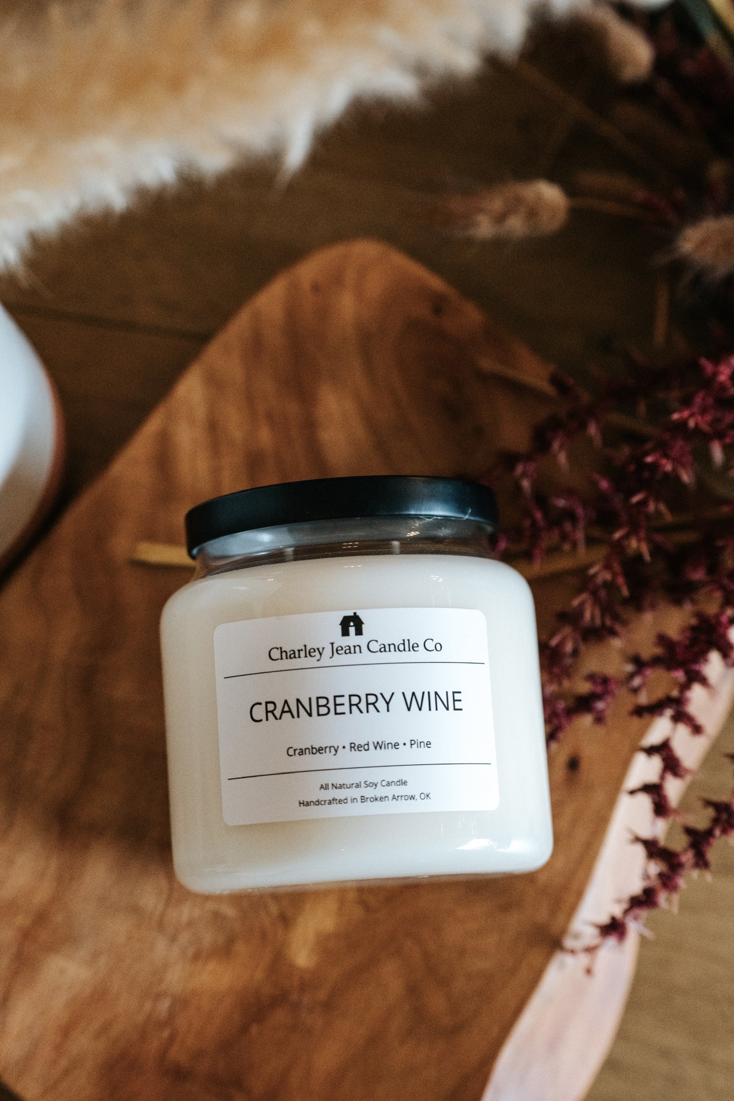 Cranberry Wine Candle