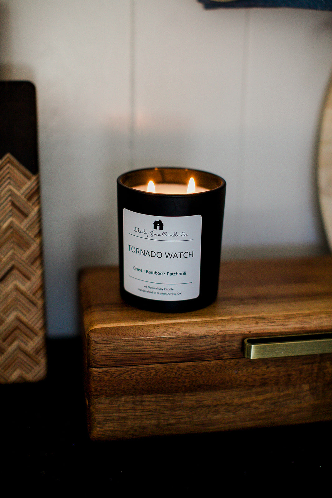 Tornado Watch Candle