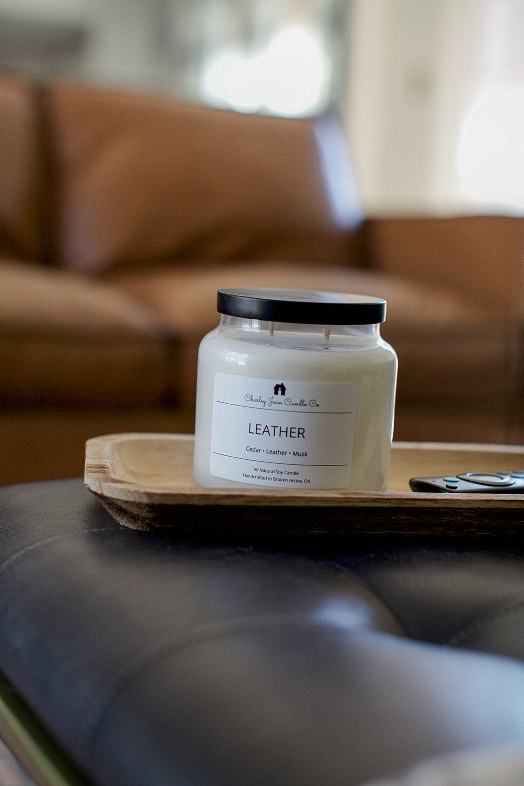 Leather Candle