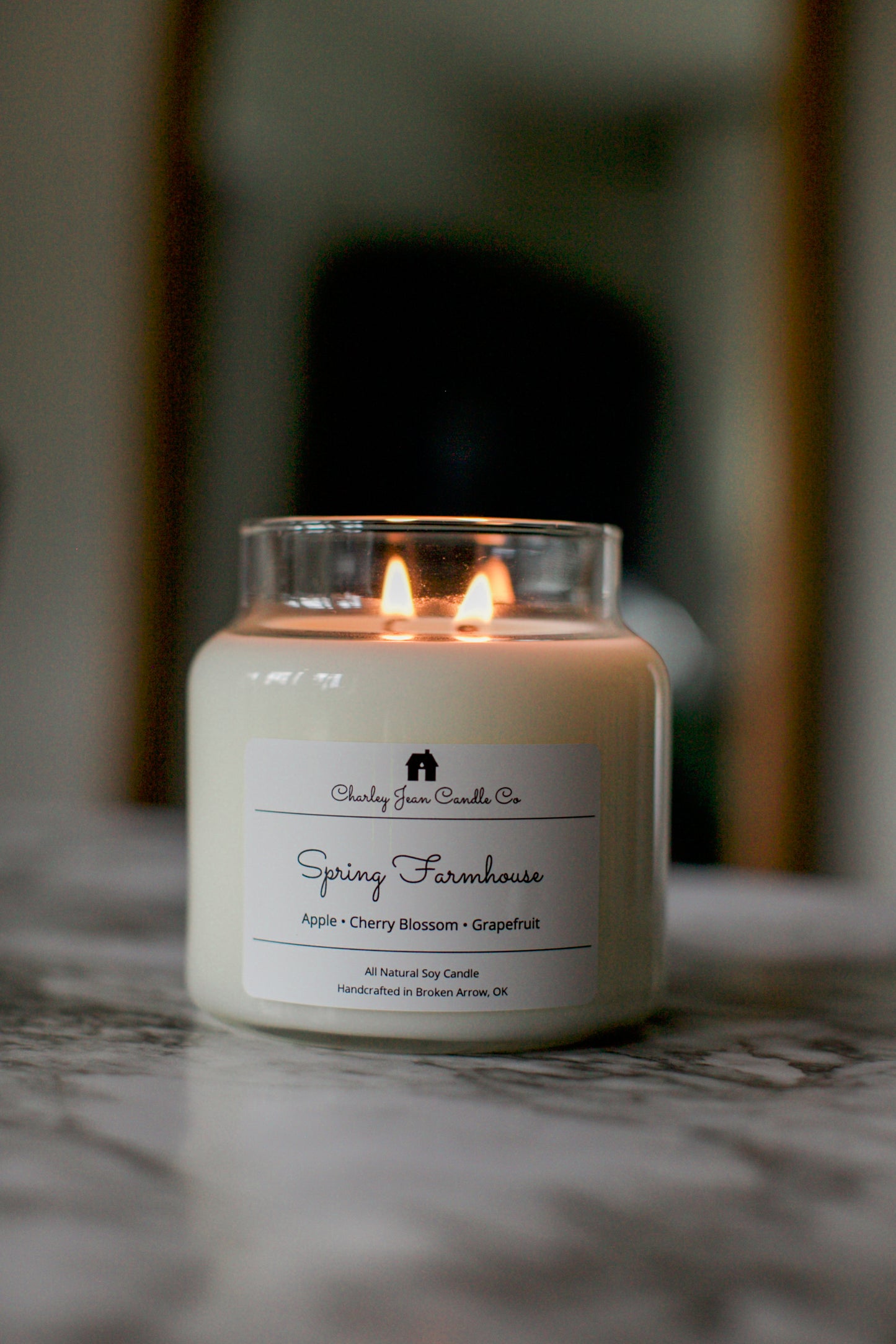 Spring Farmhouse Candle