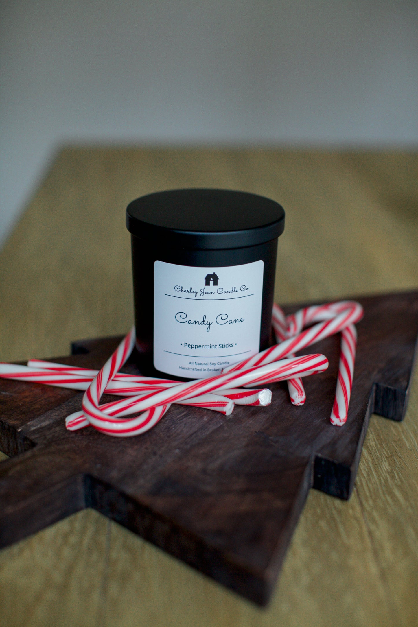 Candy Cane Candle