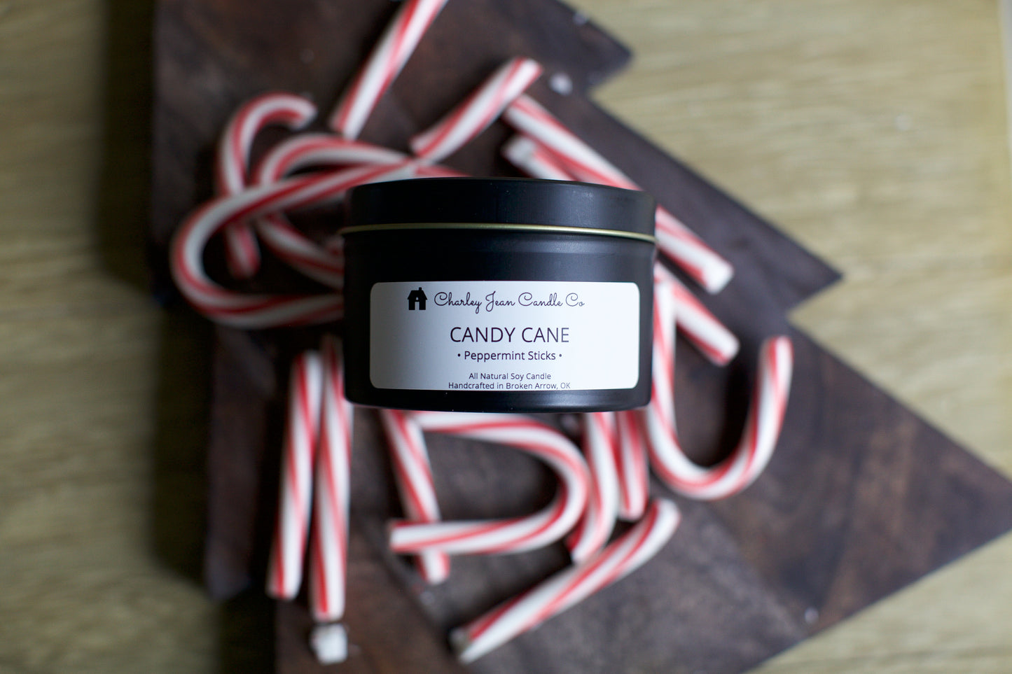 Candy Cane Candle