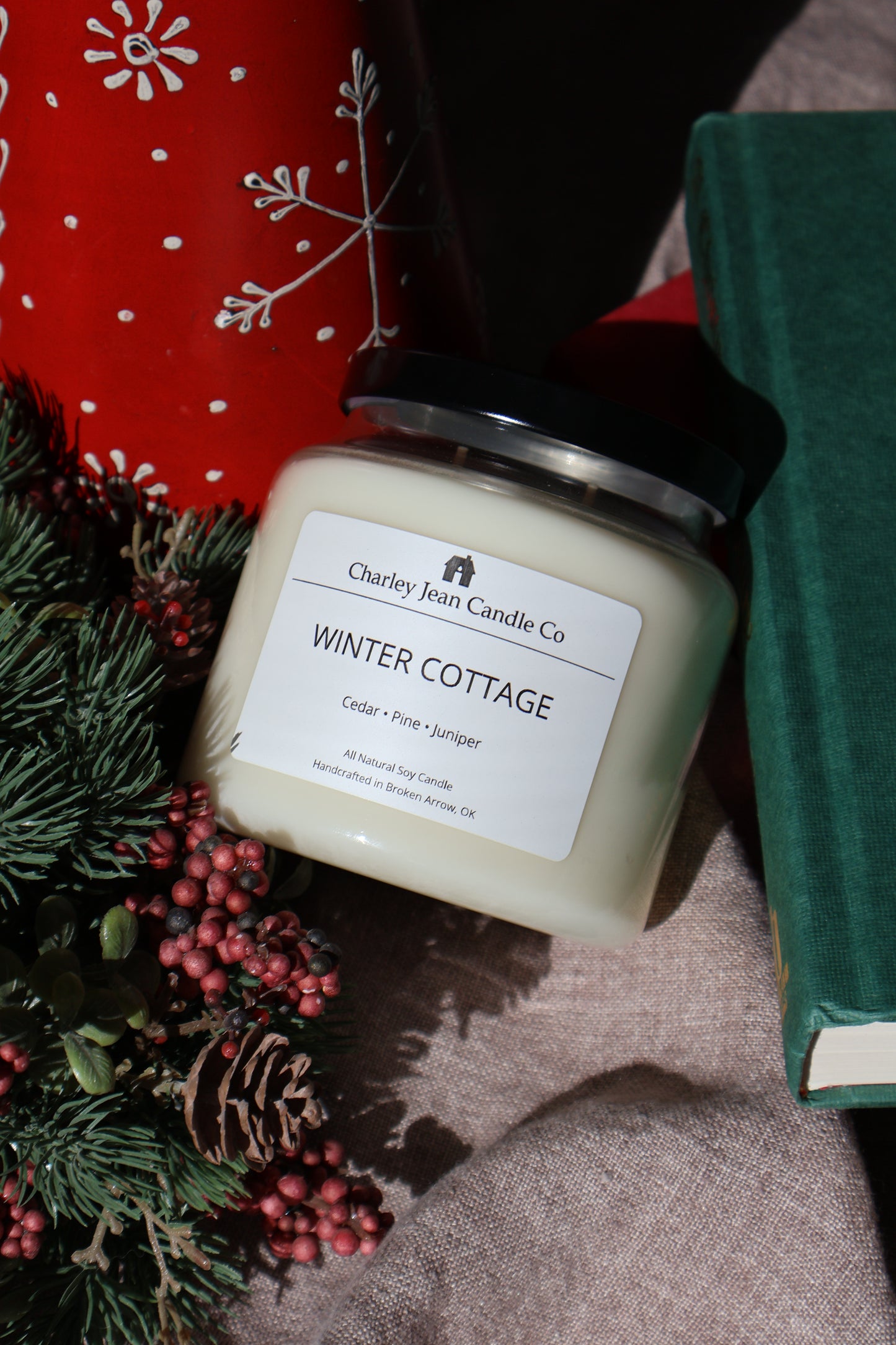 Winter Cottage Candle