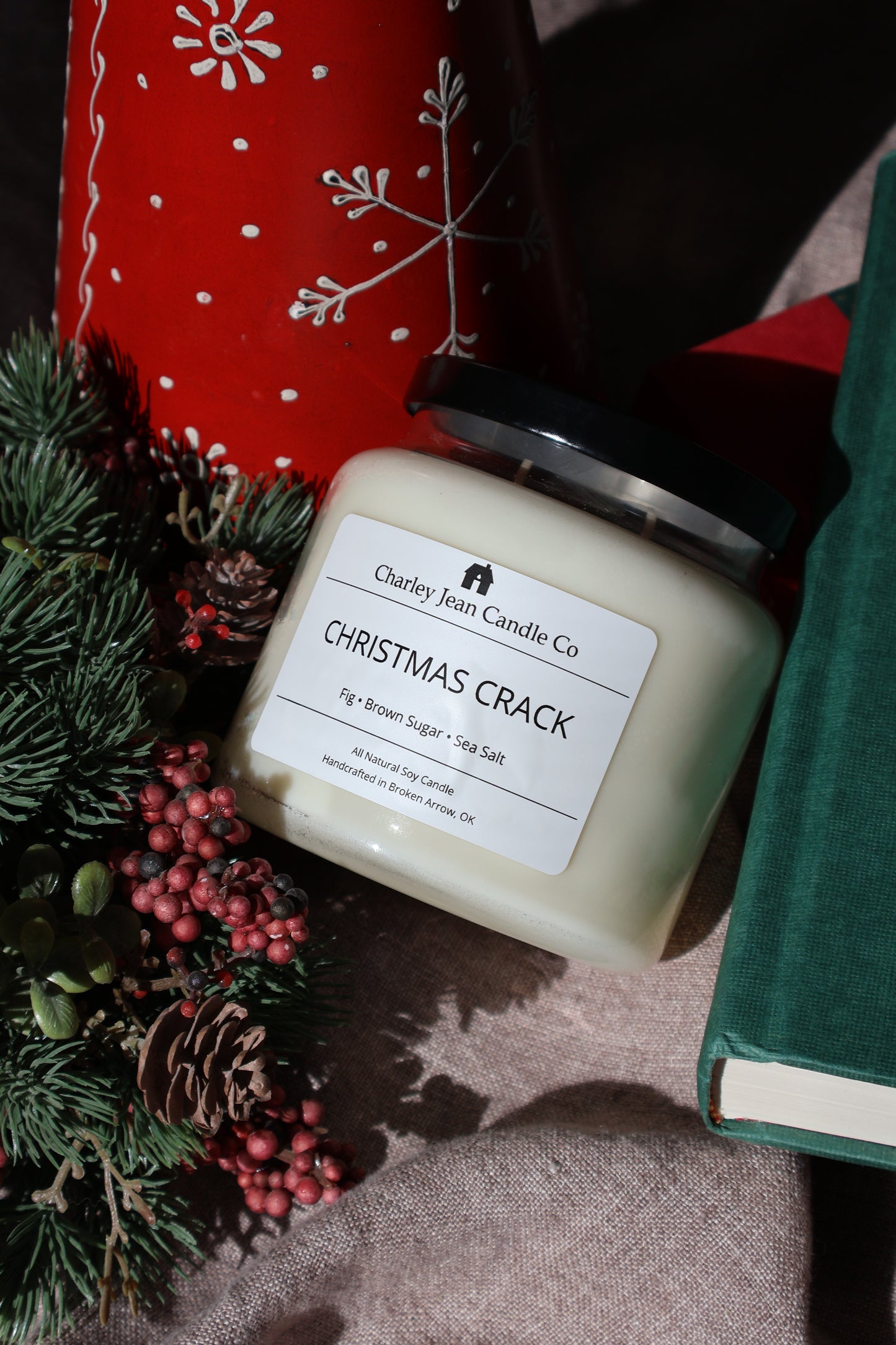 Christmas Crack Candle