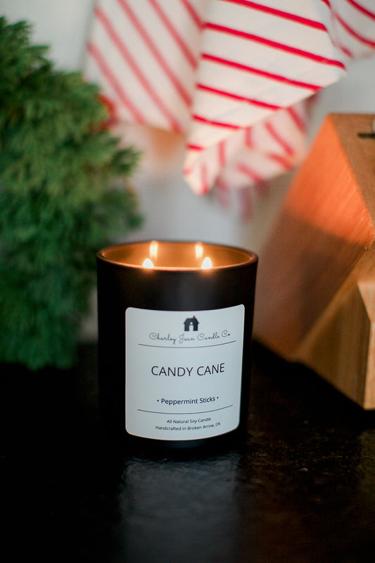 Candy Cane Candle