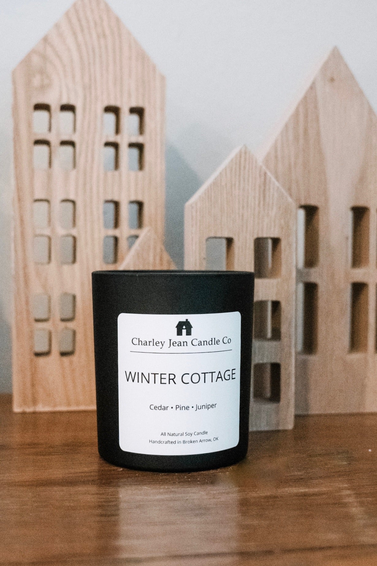 Winter Cottage Candle